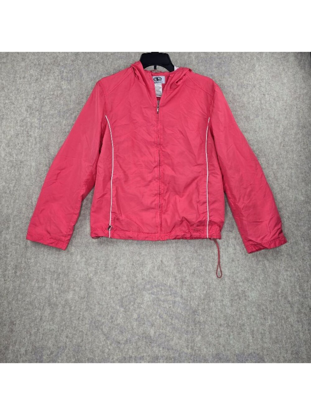 Athletic Works Womens Coral Zip-Up Lightweight Jacket Size M Polyester